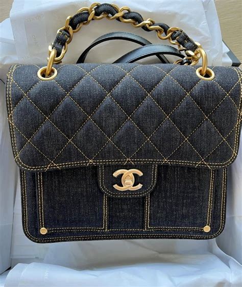 chanel 23s bag price|Chanel denim bag 2022.